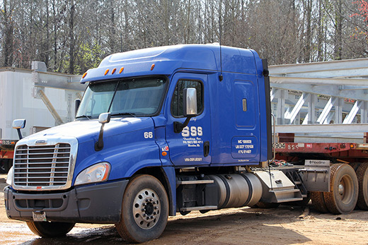Structural Steel Services 18-Wheeler